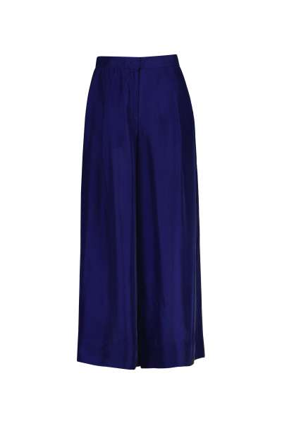 NADRÁG GANT FLUID HABOTAI SILK PANTS RICH NAVY
