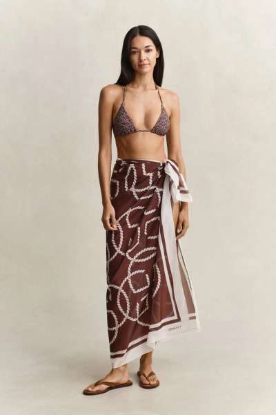 SÁL GANT MONOGRAM PRINT SARONG FRESH SOIL