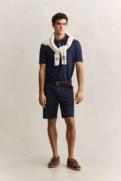 RÖVIDNADRÁG GANT REG SUNFADED CHINO SHORTS EVENING BLUE