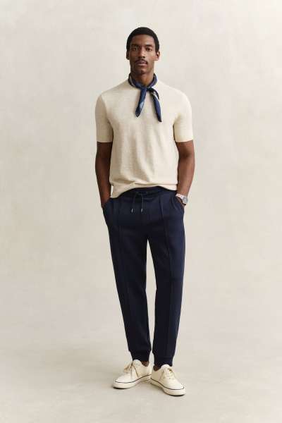 TRÉNINGNADRÁG GANT INTERLOCK WEATPANT EVENING BLUE