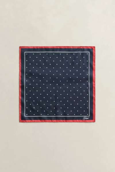ZSEBKENDŐ GANT DOT PRINT POCKET SQUARE MARINE