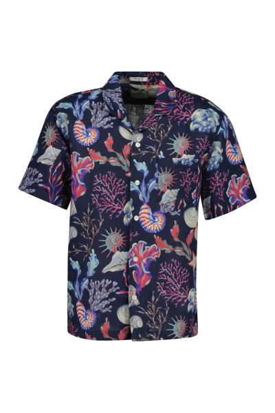 ING GANT REG AOP CAMP COLLAR HIRT CLAIC BLUE