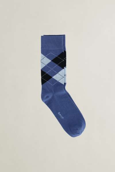 ZOKNI GANT ARGYLE SOCKS VINTAGE BLUE