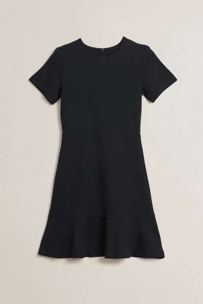RUHA GANT FLARE SS JERSEY DRESS BLACK