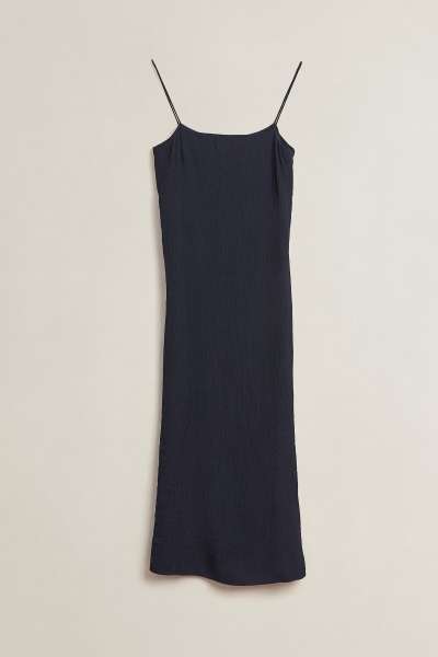 RUHA GANT CRINKLED STRAP MIDI DRESS EVENING BLUE