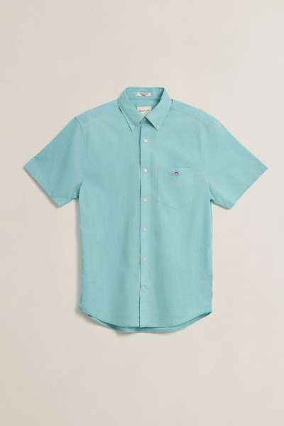 ING GANT REG CLASSIC POPLIN SS SHIRT UTED TURQUOISE