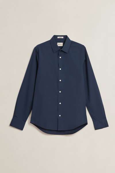 ING GANT LIM POPLIN TRETCH HIRT MARINE