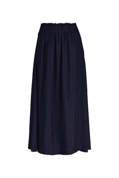 SZOKNYA GANT FLUID TWILL PULL-ON MIDI SKIRT EVENING BLUE