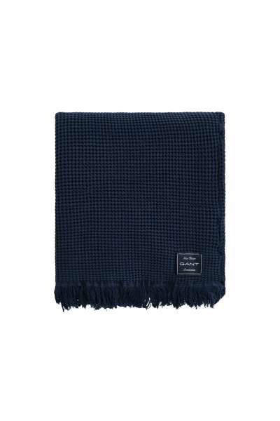 TAKARÓ GANT COTTON WAFFLE THROW 130X200 MARINE
