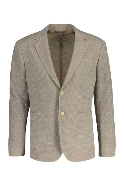 ZAKÓ GANT KNIT JERSEY BLAZER OAT BEIGE