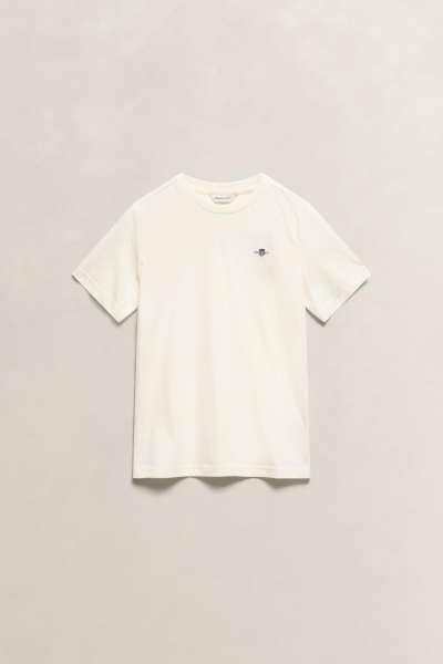 PÓLÓ GANT SHIELD SS T-SHIRT CREAM