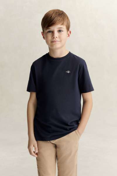 PÓLÓ GANT SHIELD SS T-SHIRT EVENING BLUE