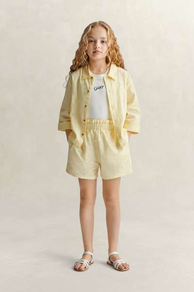 RÖVIDNADRÁG GANT PAPERBAG WAIST SHORT VANILLA YELLOW
