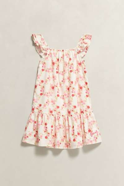 RUHA GANT FLORAL PRINT SUMMER DRESS CREAM