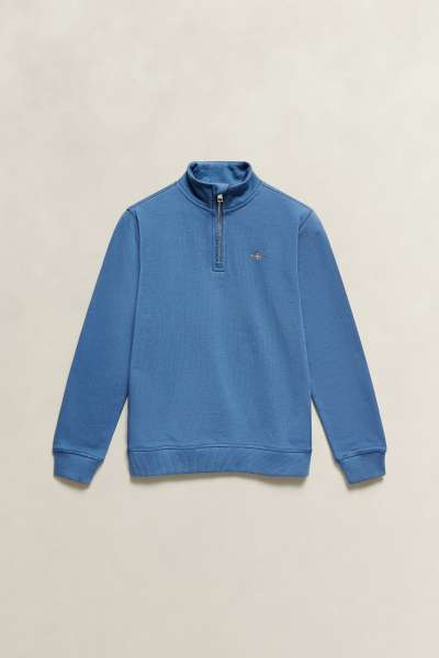 MELEGÍTŐFELSŐ GANT SHIELD HALF ZIP SWEATSHIRT SALTY SEA