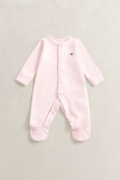 GYEREK SZETT GANT SHIELD LS ROMPER LIGHT PINK
