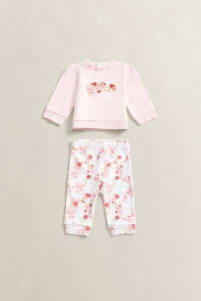 MELEGÍTŐSZETT GANT PUFF SLEEVE SWEAT AND LEGGING SET LIGHT PINK