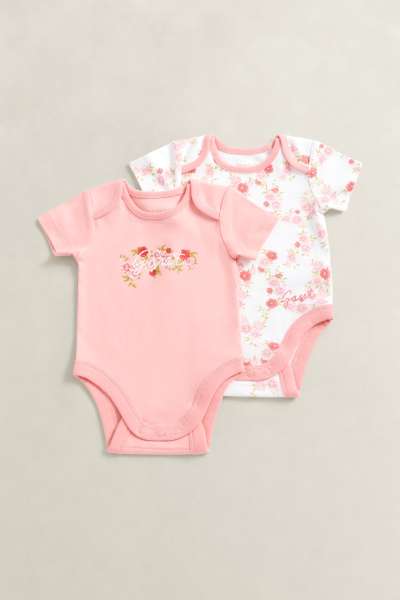 GYEREK SZETT GANT FLORAL SS ROMPERS 2 PK LIGHT PINK