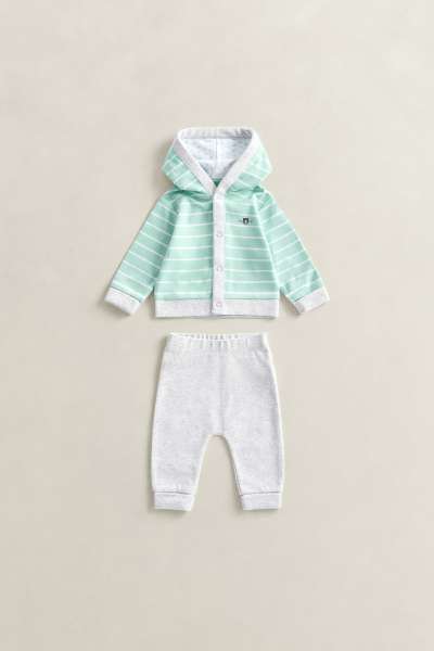 MELEGÍTŐSZETT GANT BUTTON UP HOODIE AND LEGGING SET WASHED TURQUOISE