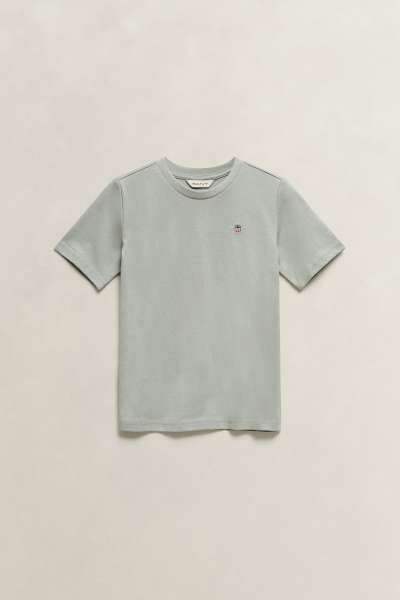 PÓLÓ GANT SHIELD SS T-SHIRT CERAMIC GREY