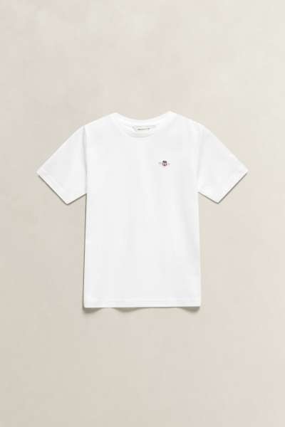 PÓLÓ GANT SHIELD SS T-SHIRT WHITE