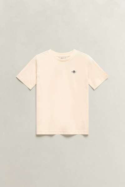 PÓLÓ GANT SHIELD SS T-SHIRT CREAMED WHITE