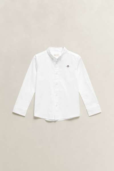 ING GANT SHIELD OXFORD SHIRT WHITE