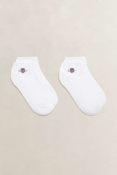 ZOKNI GANT 3 PACK SHIELD TRAINER SOCKS WHITE