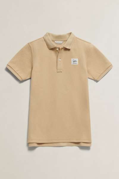 PÓLÓ GANT BADGE SS POLO SHIRT OAT BEIGE