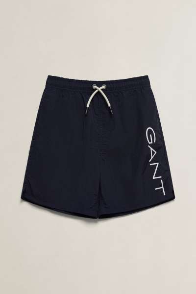 FÜRDŐRUHA GANT LOGO SWIMSHORT EVENING BLUE