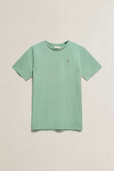 PÓLÓ GANT SHIELD SS T-SHIRT WASHED TURQUOISE