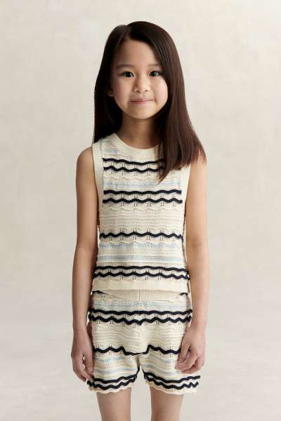 PÓLÓ GANT KNITTED VEST TOP CREAM