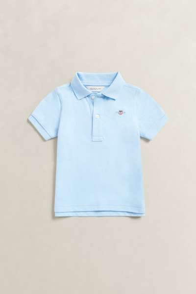 PÓLÓ GANT SHIELD PIQUE SS POLO SHIRT SKY BLUE