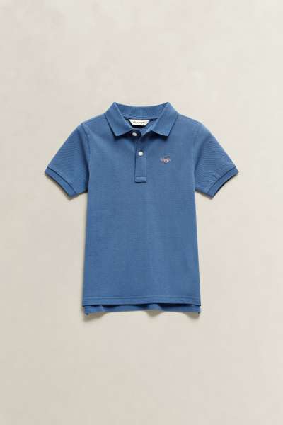 PÓLÓ GANT SHIELD PIQUE SS POLO SHIRT SALTY SEA