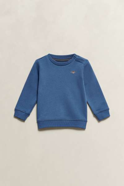 MELEGÍTŐFELSŐ GANT SHIELD CREW NECK SWEATSHIRT SALTY SEA