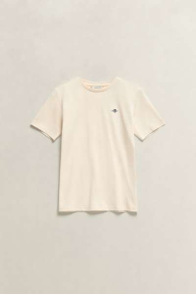 PÓLÓ GANT SHIELD SS T-SHIRT CREAMED WHITE