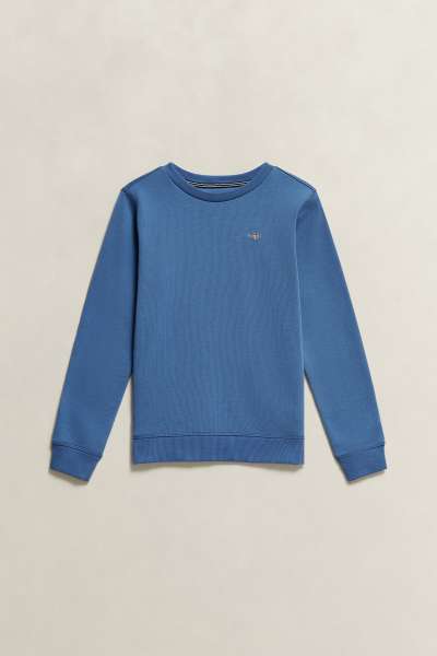 MELEGÍTŐFELSŐ GANT SHIELD CREW NECK SWEATSHIRT SALTY SEA