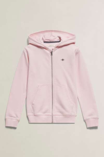 MELEGÍTŐFELSŐ GANT SHIELD FULL ZIP HOODIE LIGHT PINK