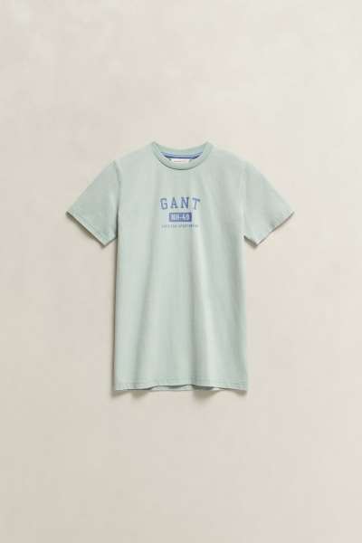 PÓLÓ GANT OCEAN WASH GRAPHIC SS T-SHIRT WASHED TURQUOISE