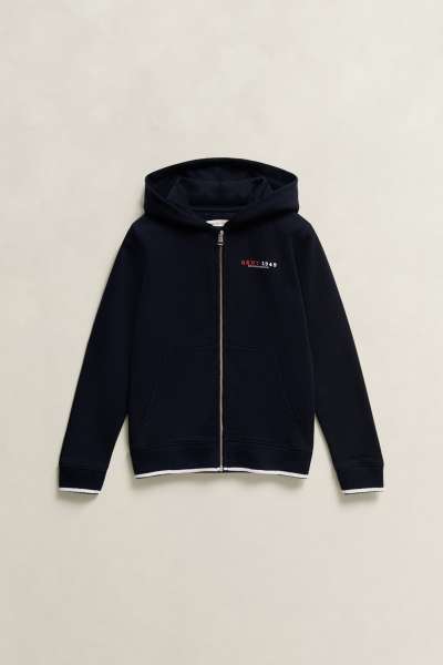 MELEGÍTŐFELSŐ GANT COLLEGIATE GRAPHIC FULL ZIP HOODIE EVENING BLUE