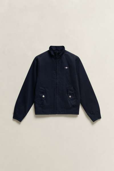 DZSEKI GANT LIGHTWEIGHT HARRINGTON JACKET EVENING BLUE