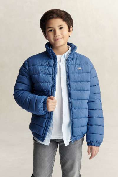 DZSEKI GANT LIGHTWEIGHT QUILTED JACKET VINTAGE BLUE
