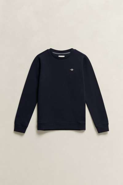 MELEGÍTŐFELSŐ GANT SHIELD CREW NECK SWEATSHIRT EVENING BLUE