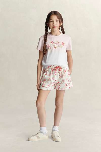 TRÉNINGRUHA RÖVIDNADRÁG GANT FLORAL PRINT SWEAT SHORT CREAM