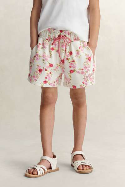 TRÉNINGRUHA RÖVIDNADRÁG GANT FLORAL PRINT SWEAT SHORT CREAM