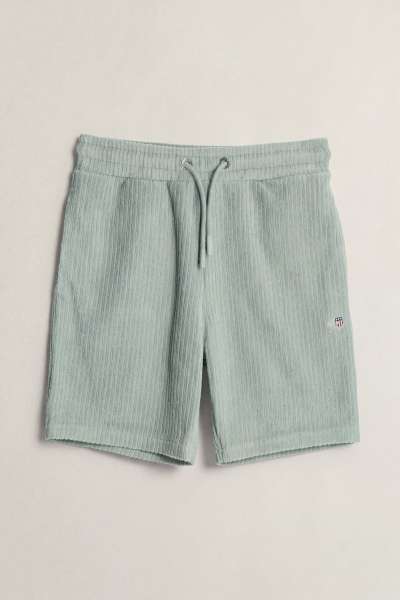 TRÉNINGRUHA RÖVIDNADRÁG GANT SHIELD TOWELLING SWEATSHORTS CERAMIC GREY
