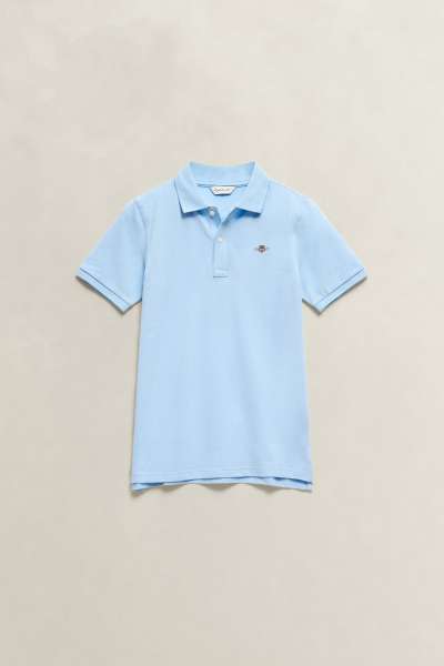 PÓLÓ GANT SHIELD PIQUE SS POLO SHIRT SKY BLUE