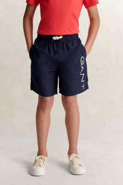 FÜRDŐRUHA GANT LOGO SWIMSHORT EVENING BLUE