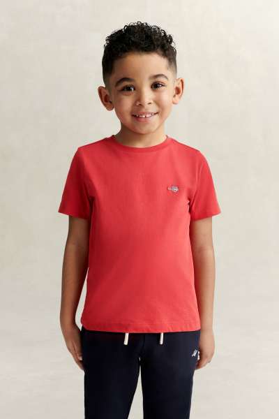 PÓLÓ GANT SHIELD SS T-SHIRT ROSE RED