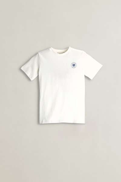 PÓLÓ GANT CIRCLE GRAPHIC SS T-SHIRT WHITE